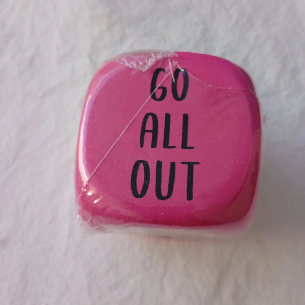 Pink Decision Dice Casual Everyday Unique Funky Choices Home Decor Office - Picture 4 of 12